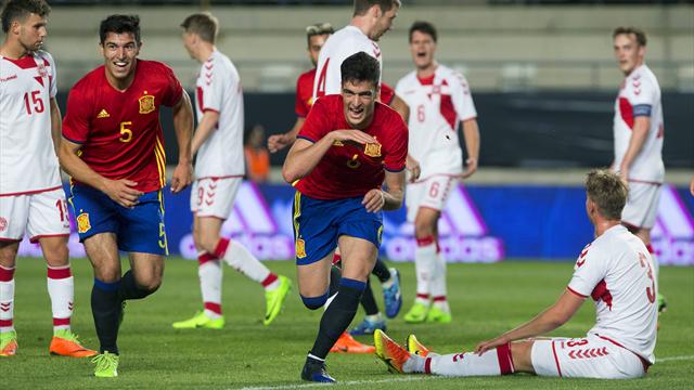 Amistoso Sub-21, España-Dinamarca: Remontada y récord (3-1)