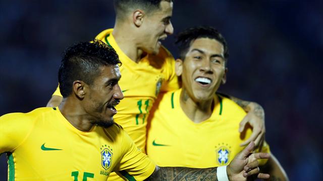 Paulinho hat-trick keeps Brazil on road to Russia