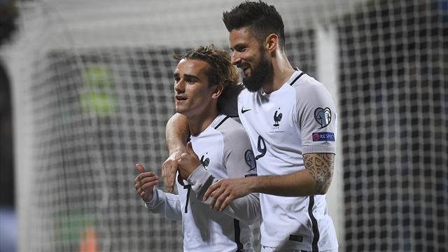 Clasificación Mundial 2018, Luxemburgo-Francia: Griezmann y Giroud salvan los muebles (1-3)