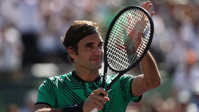 Federer eases past Del Potro in Miami