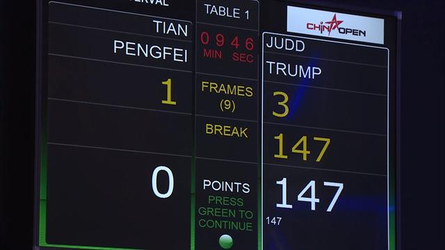 Judd Trump'ın Çin Açık'ta yaptığı 147 Judd Trump'ın Çin Açık'ta yaptığı 147