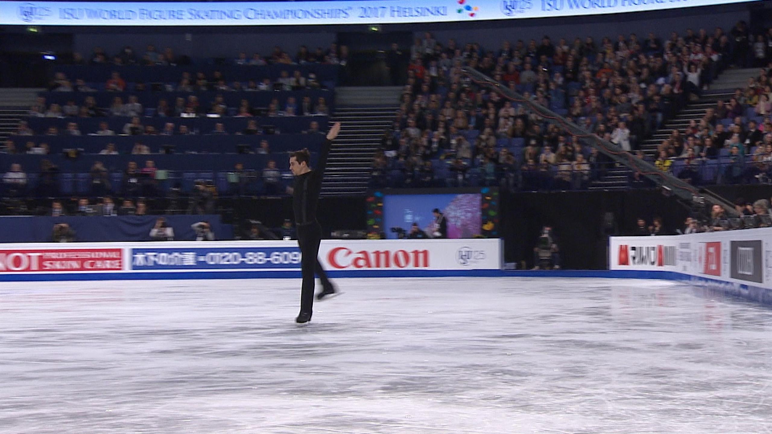 Flawless Javier Fernandez takes lead at figure skating worlds Figure