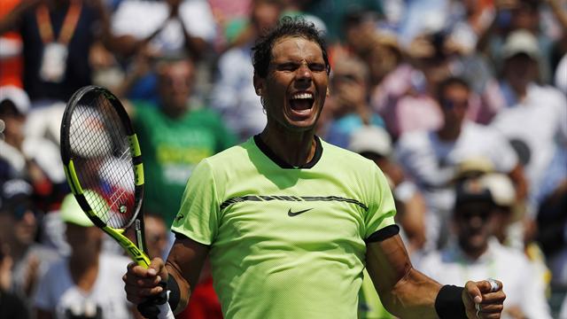Nadal downs Fognini to reach fifth Miami final