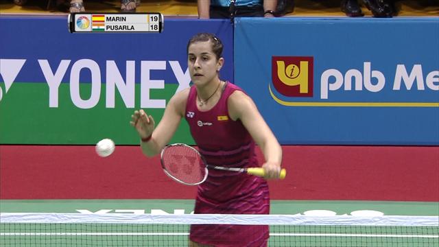 Carolina Marín pierde la final del Abierto de la India ante Sindhu Carolina Marín pierde la final del Abierto de la India ante Sindhu