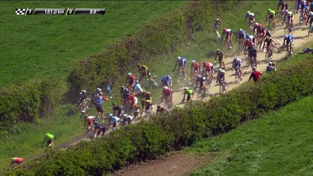 Carnage on the cobbles: Big crash in Paris-Roubaix Carnage on the cobbles: Big crash in Paris-Roubaix