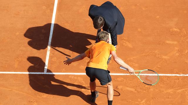 L'erreur d'arbitrage qui a rendu fou Goffin et l'a fait sortir du match