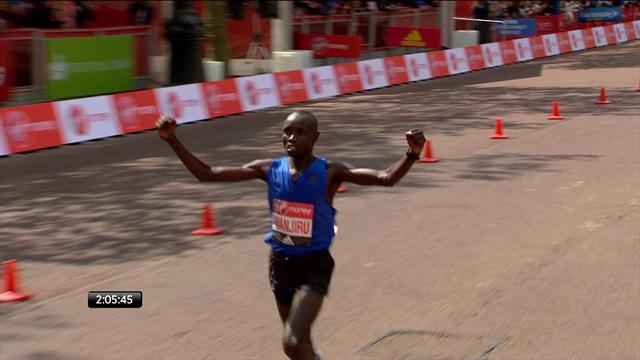 Malgré le joli retour de Bekele, Wanjiru a réussi à triompher sur le marathon de Londres Malgré le joli retour de Bekele, Wanjiru a réussi à triompher sur le marathon de Londres