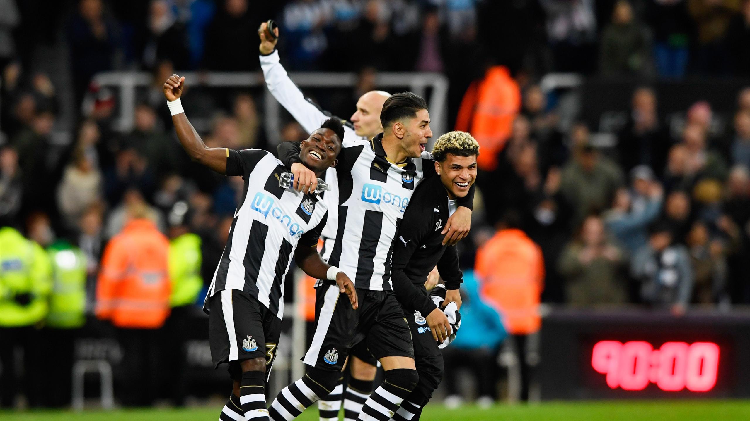 Fourgoal Newcastle romp back to Premier League Eurosport