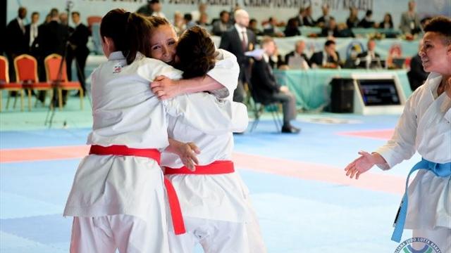 Italia argento europeo nel kata maschile, ma oro nel femminile