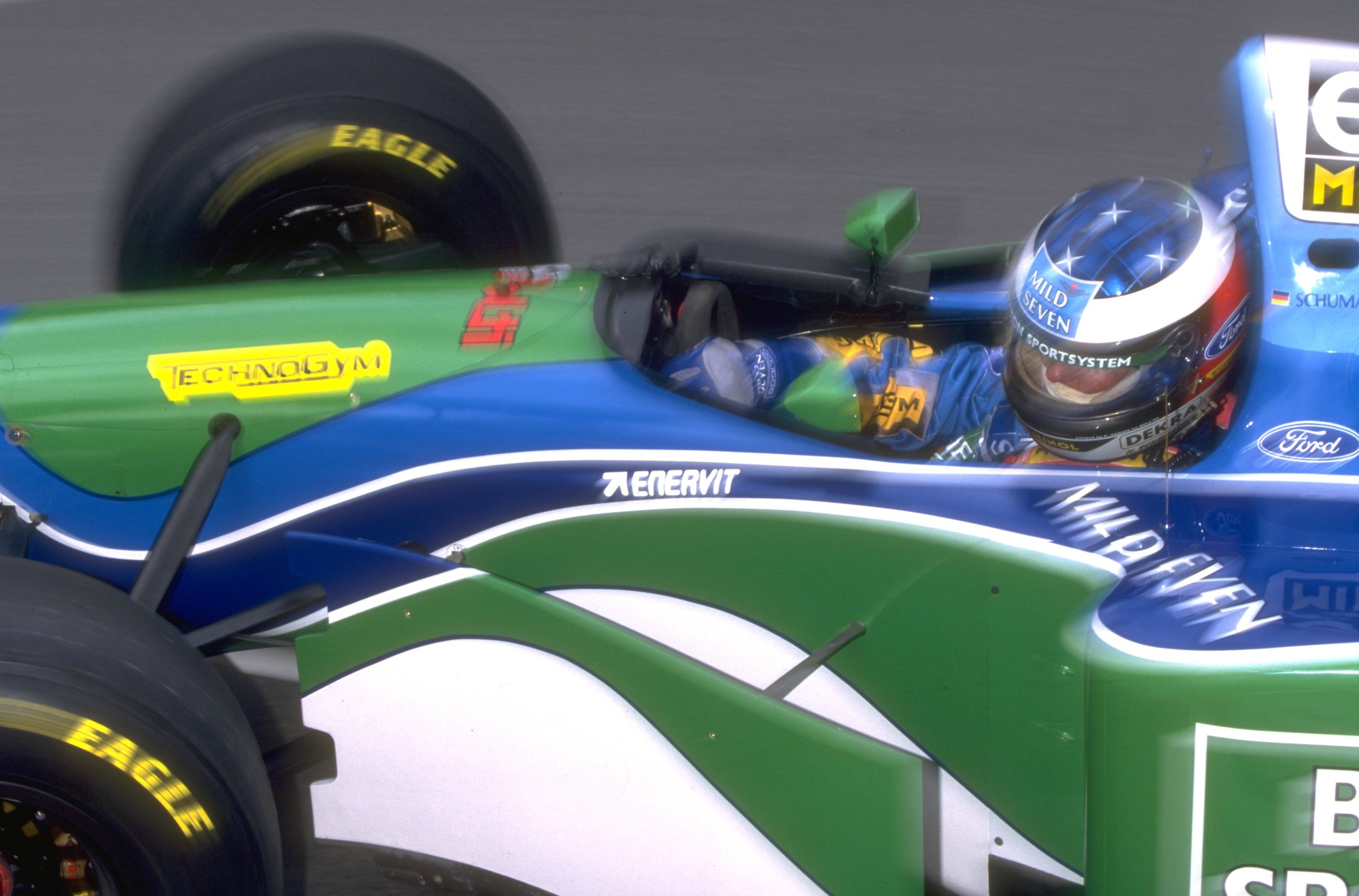 Michael Schumacher (Benetton) au Grand Prix de Monaco 1994