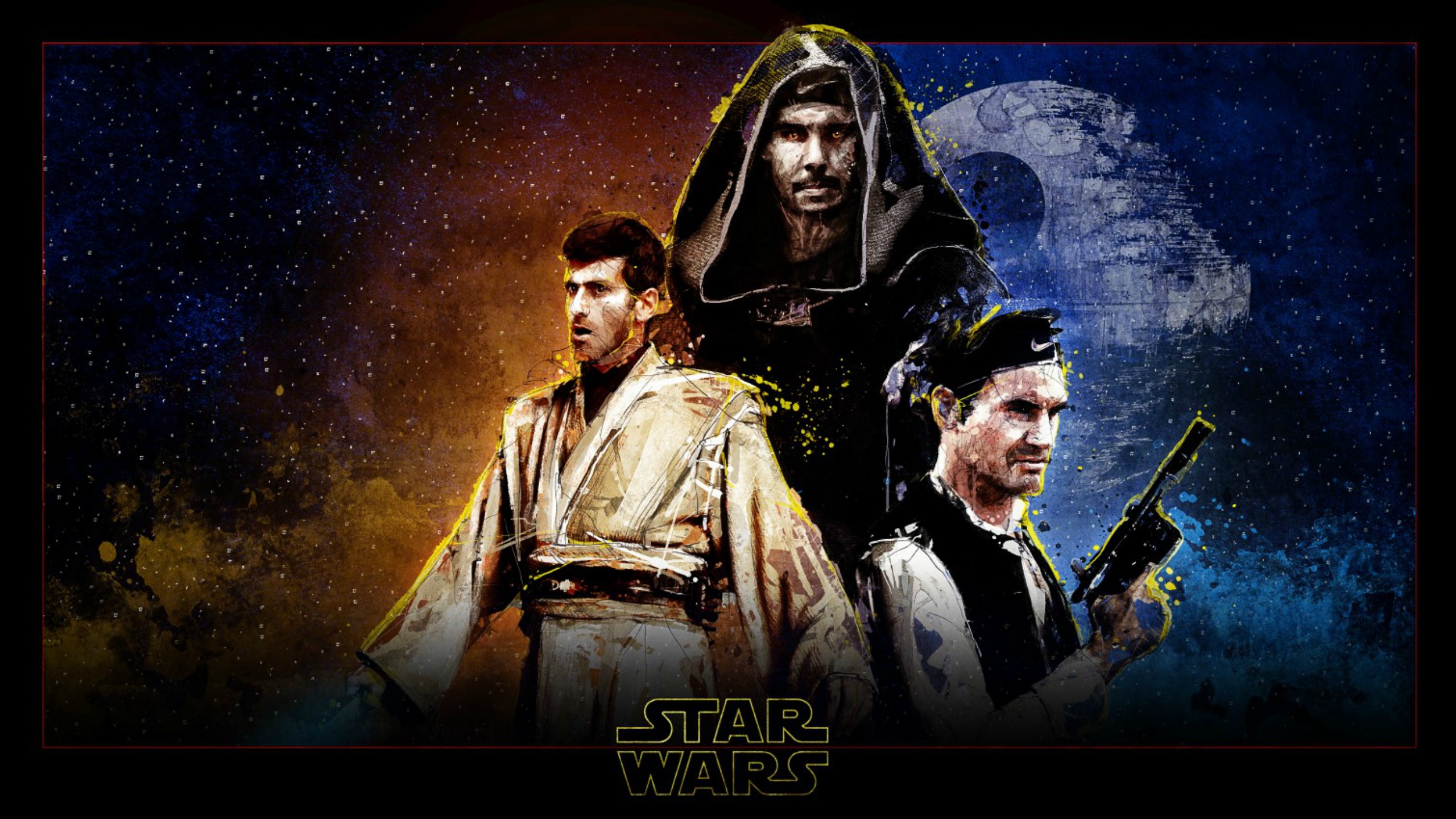 Star Wars: The emperor Nadal plus jedi Djokovic and captain Federer