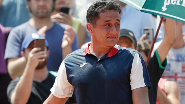 Альмагро не доиграл матч второго круга против Дель Потро и расплакался