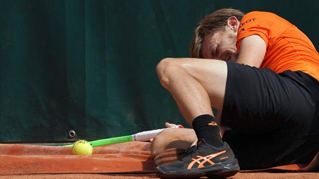Blessure à la cheville et abandon : Pour Goffin, c'est la tuile