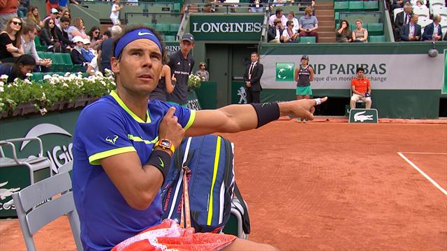 Rafael Nadal n'a pas aimé l'arbitrage de Carlos Ramos Rafael Nadal n'a pas aimé l'arbitrage de Carlos Ramos