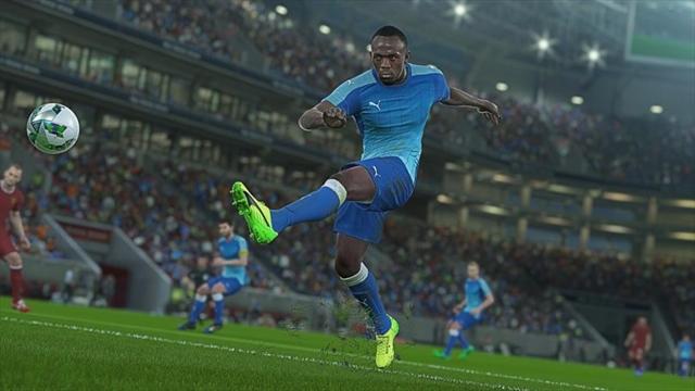 Konami представил PES 2018, в которой можно погонять за Болта