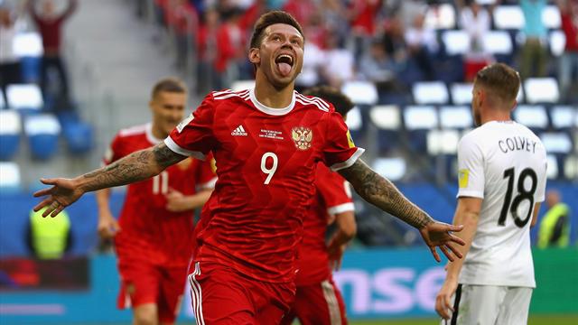 Rusia gana con facilidad a Nueva Zelanda en el partido inaugural (2-0)