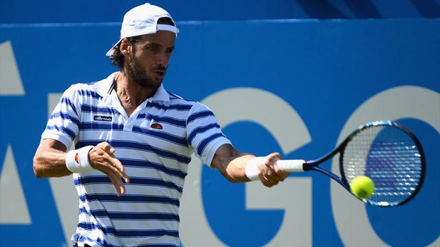 Second seed Wawrinka loses to Lopez in Queen's first round