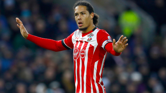 Southampton's Virgil van Dijk is a wanted man