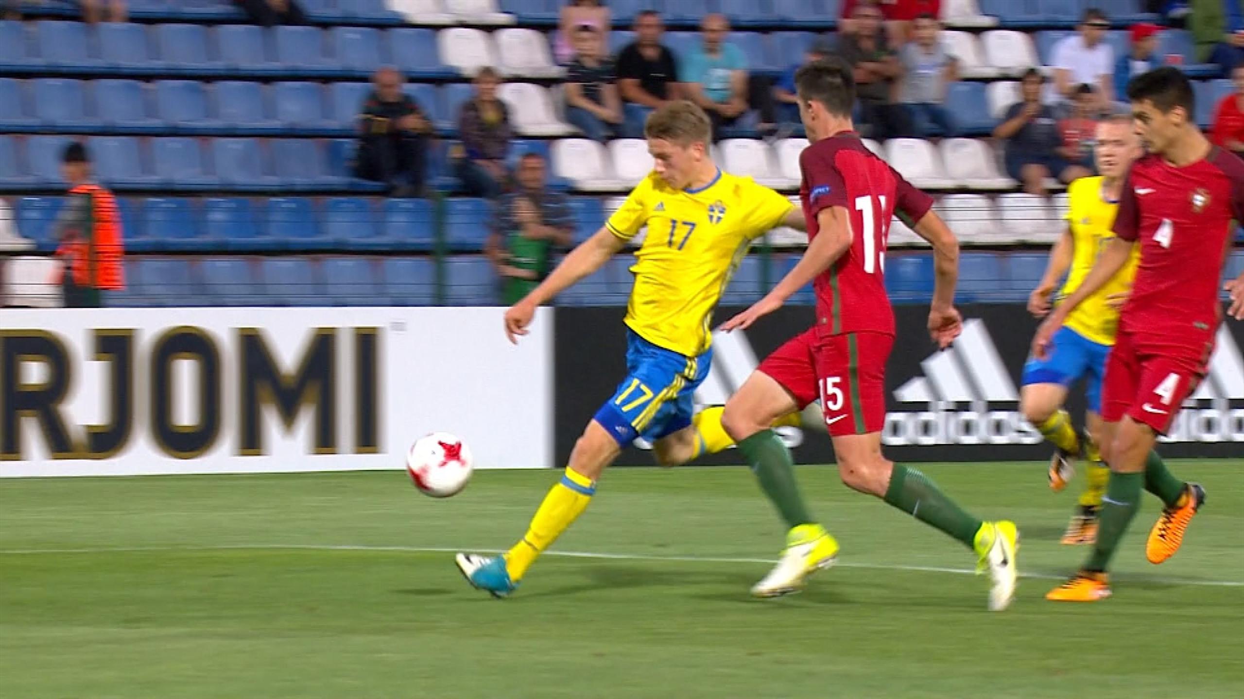 Viktor Gyökeres mit schönstem Tor der U19EM Fußball Video Eurosport