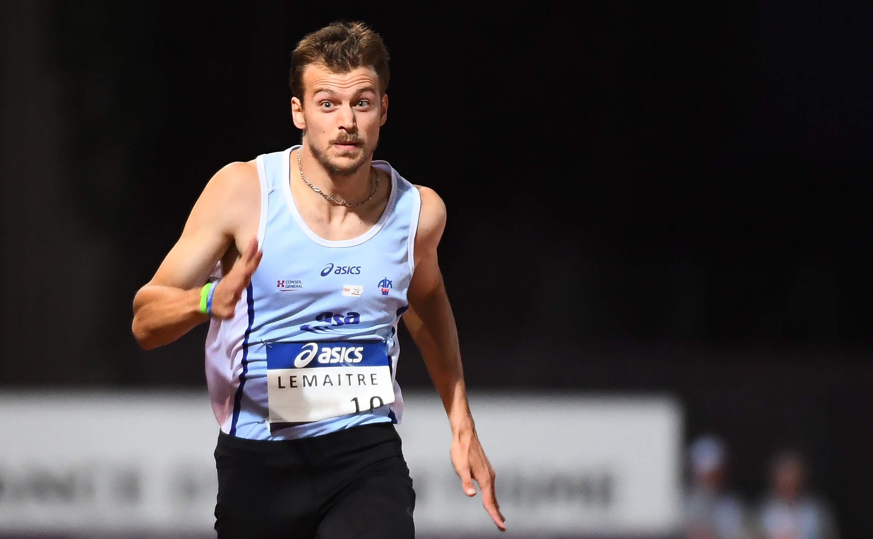 Christophe Lemaitre aux championnats de France 2017 (Marseille)