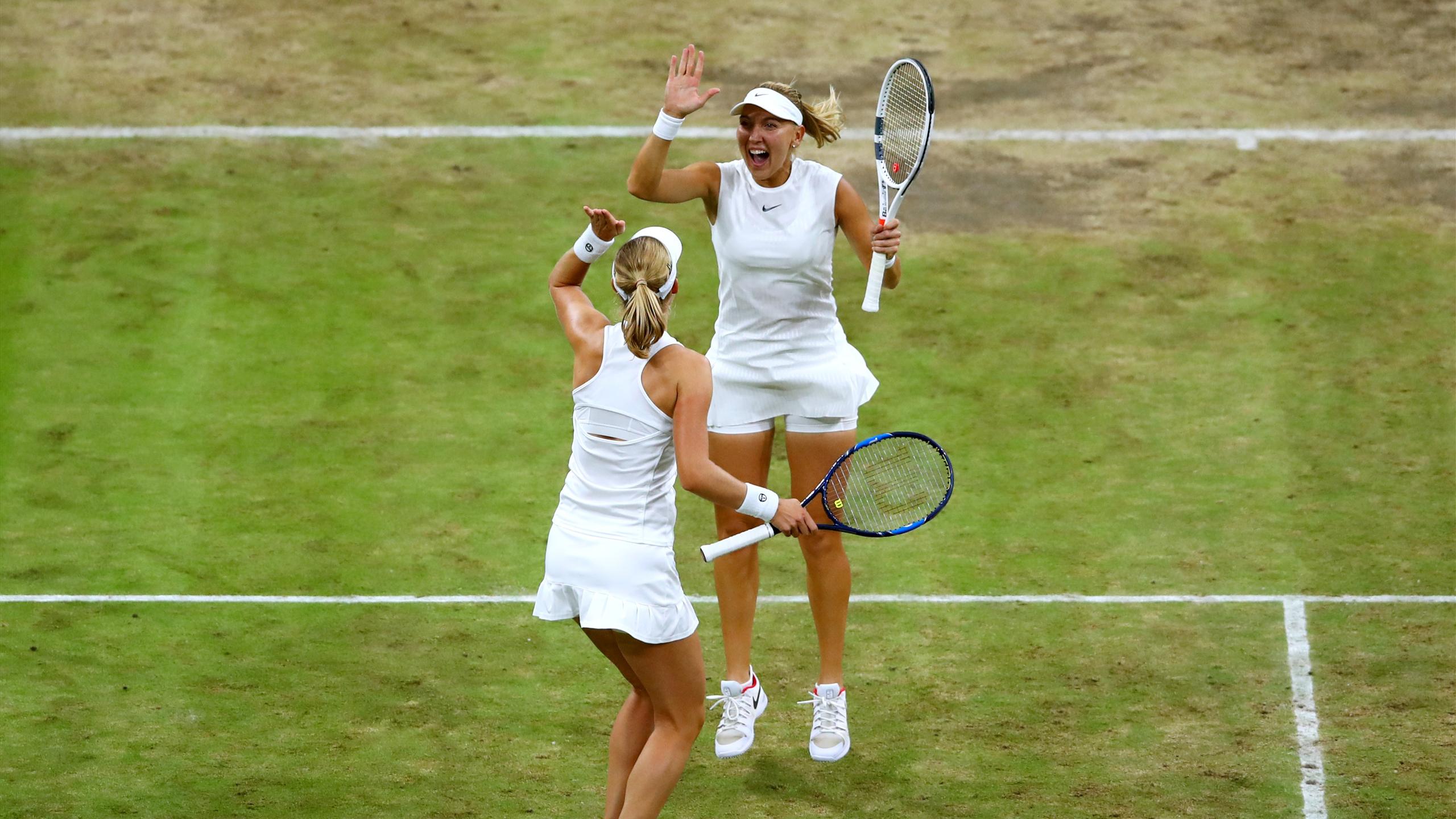 WIMBLEDON Les Russes Makarova et Vesnina remportent le double dames Eurosport WIMBLEDON Les Russes Makarova et Vesnina remportent le double dames Eurosport