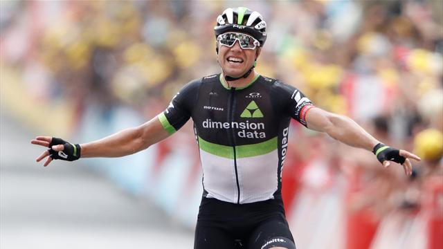 Her parkerer Boasson Hagen konkurrentene og vinner etappen Her parkerer Boasson Hagen konkurrentene og vinner etappen
