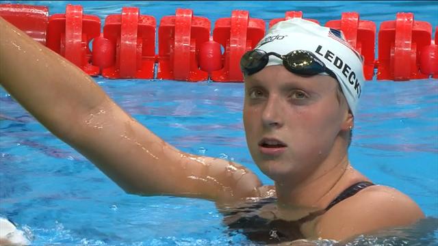 Ledecky eases into 1500m freestyle final Ledecky eases into 1500m freestyle final