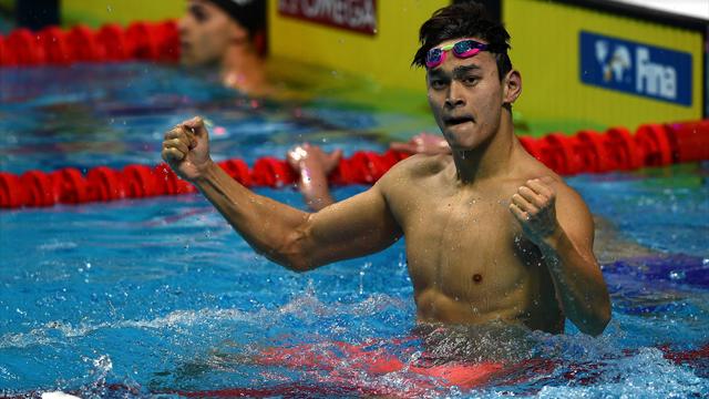 Sun Yang sacré sur 200m nage libre après la disqualification de Rapsys