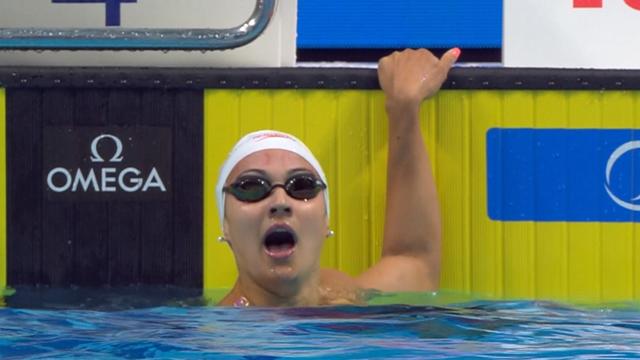 Kylie Masse stunned by world-record breaking swim Kylie Masse stunned by world-record breaking swim