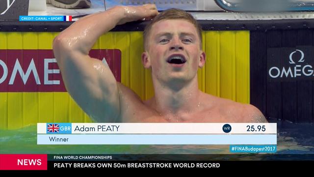El excepcional récord de Adam Peaty en los 50m braza de los Mundiales de Natación El excepcional récord de Adam Peaty en los 50m braza de los Mundiales de Natación