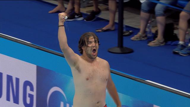 Hero milks applause after fishing hat from pool Hero milks applause after fishing hat from pool