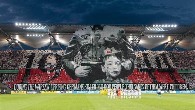 Legia erinnert mit Choreographie an Nazi-Morde