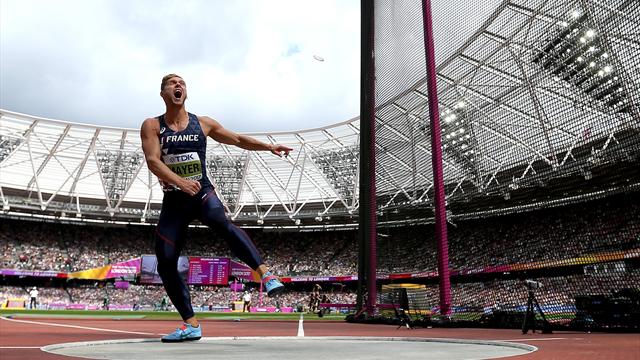 Au disque, Mayer aussi fait mieux qu'à Rio avec 47,15 m à son deuxième essai Au disque, Mayer aussi fait mieux qu'à Rio avec 47,15 m à son deuxième essai