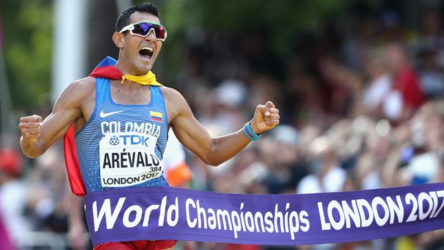 Le Colombien Eider Arevalo sacré sur 20km marche