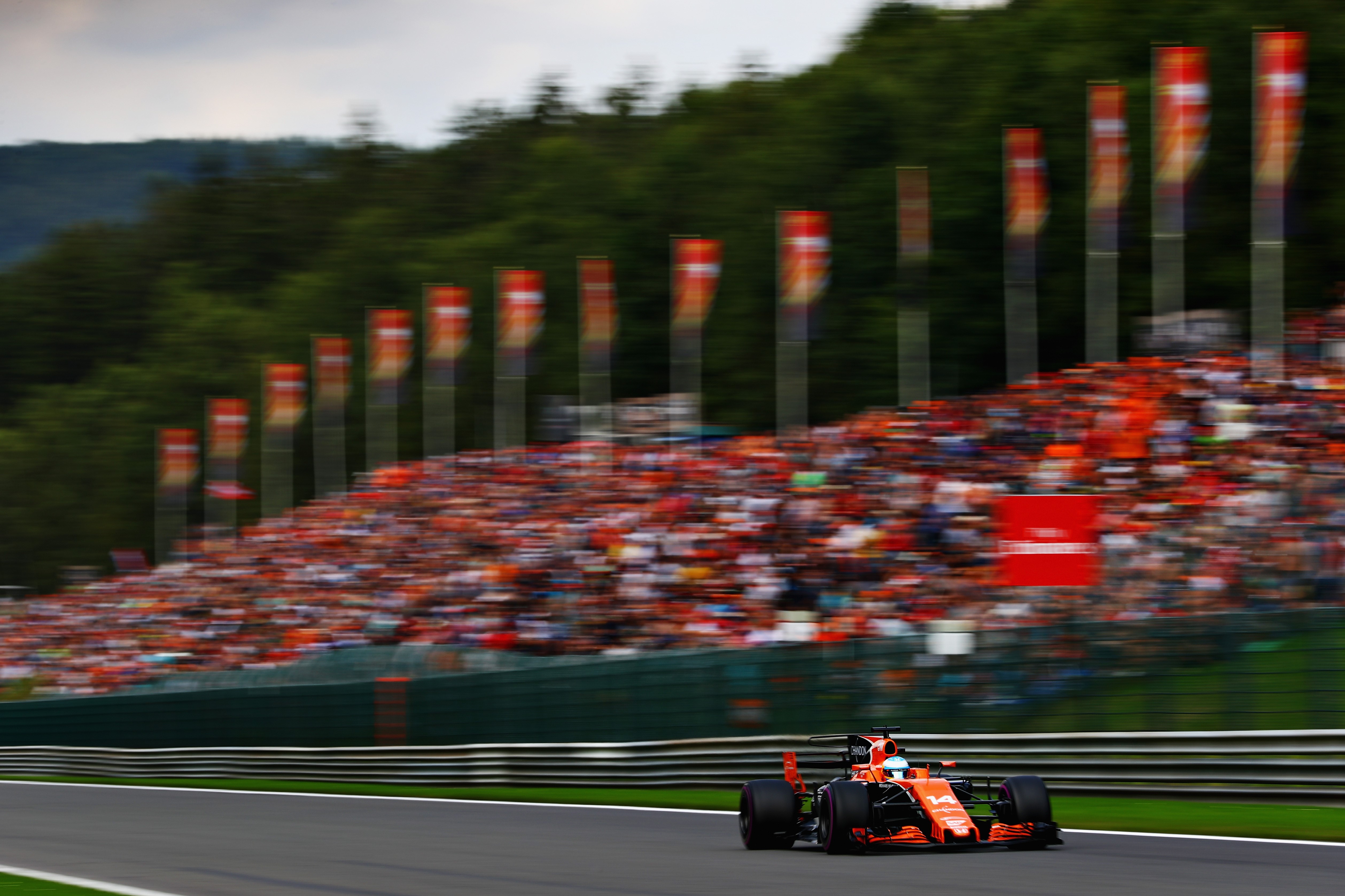 Fernando Alonso (McLaren) au Grand Prix de Belgique 2017