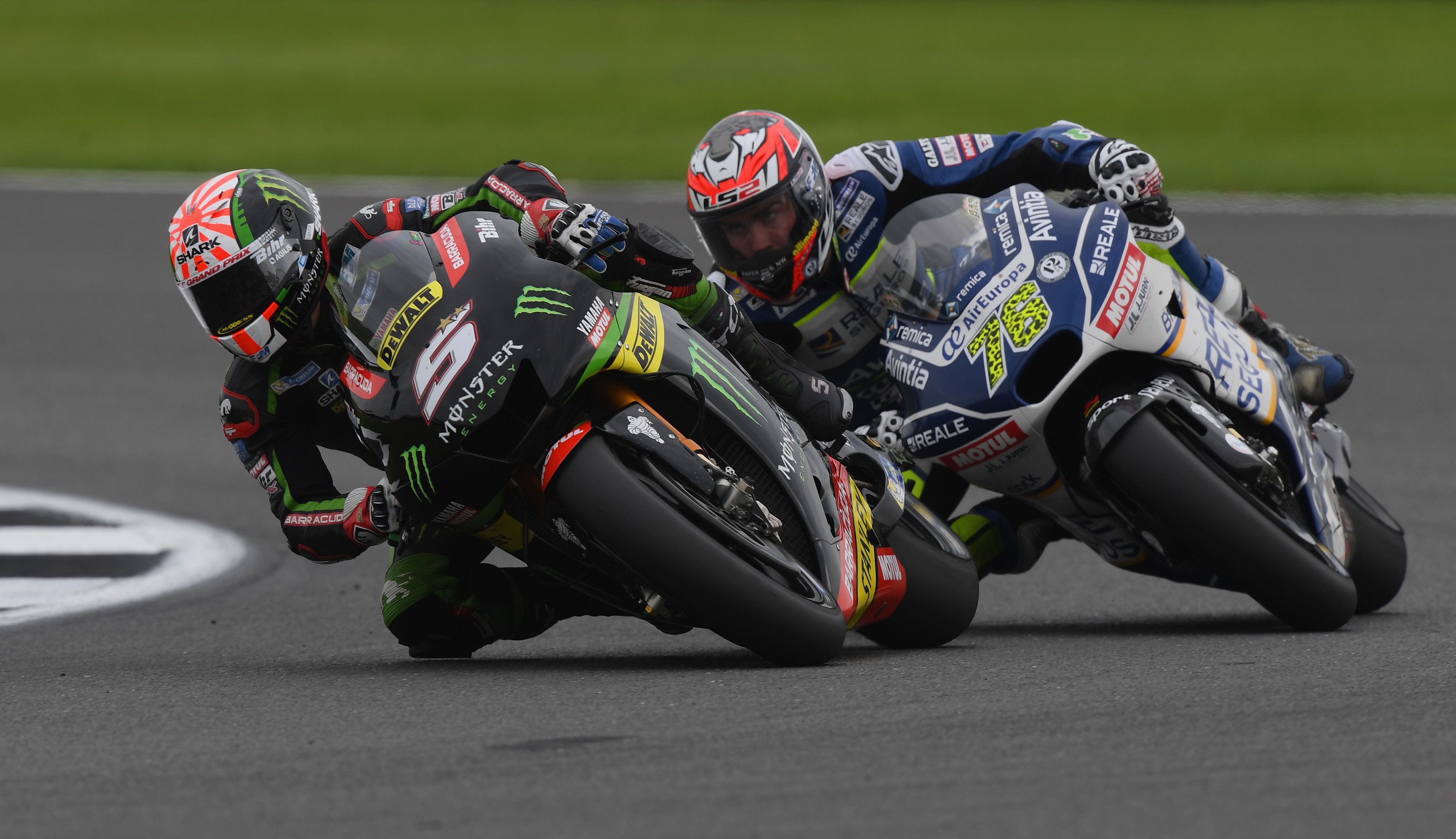 Johann Zarco (Yamaha Tech3) et Loris Baz (Ducati Avintia) - Grand Prix de Grande-Bretagne 2017