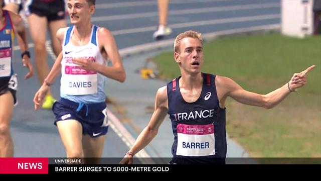 Universiades : Barrer surges to 5000m gold Universiades : Barrer surges to 5000m gold