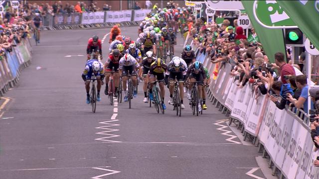 Tour de Gran Bretaña: Viviani vence en la segunda etapa tras la descalificación de Boasson Hagen Tour de Gran Bretaña: Viviani vence en la segunda etapa tras la descalificación de Boasson Hagen