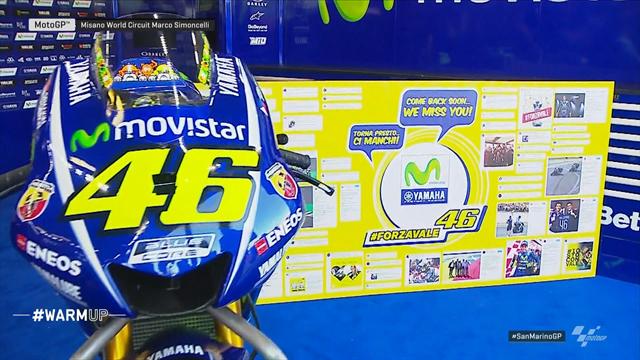 Rossi: "Mi dispiace non esserci, ma la gamba va sempre meglio"