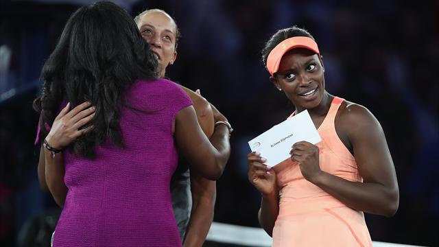Stephens shocked by size of winner's cheque: "That's a lot of money" Stephens shocked by size of winner's cheque: "That's a lot of money"