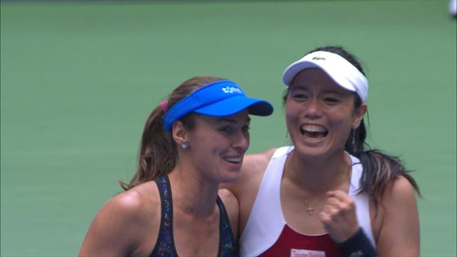 Doubles delight as Hingis wins second title in 24 hours Doubles delight as Hingis wins second title in 24 hours