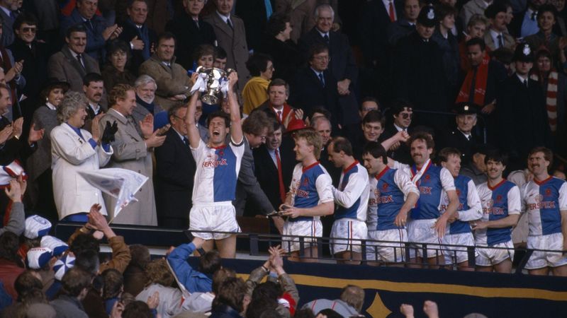 Blackburn Rovers captain Glenn Keeley holds the Full Members Cup