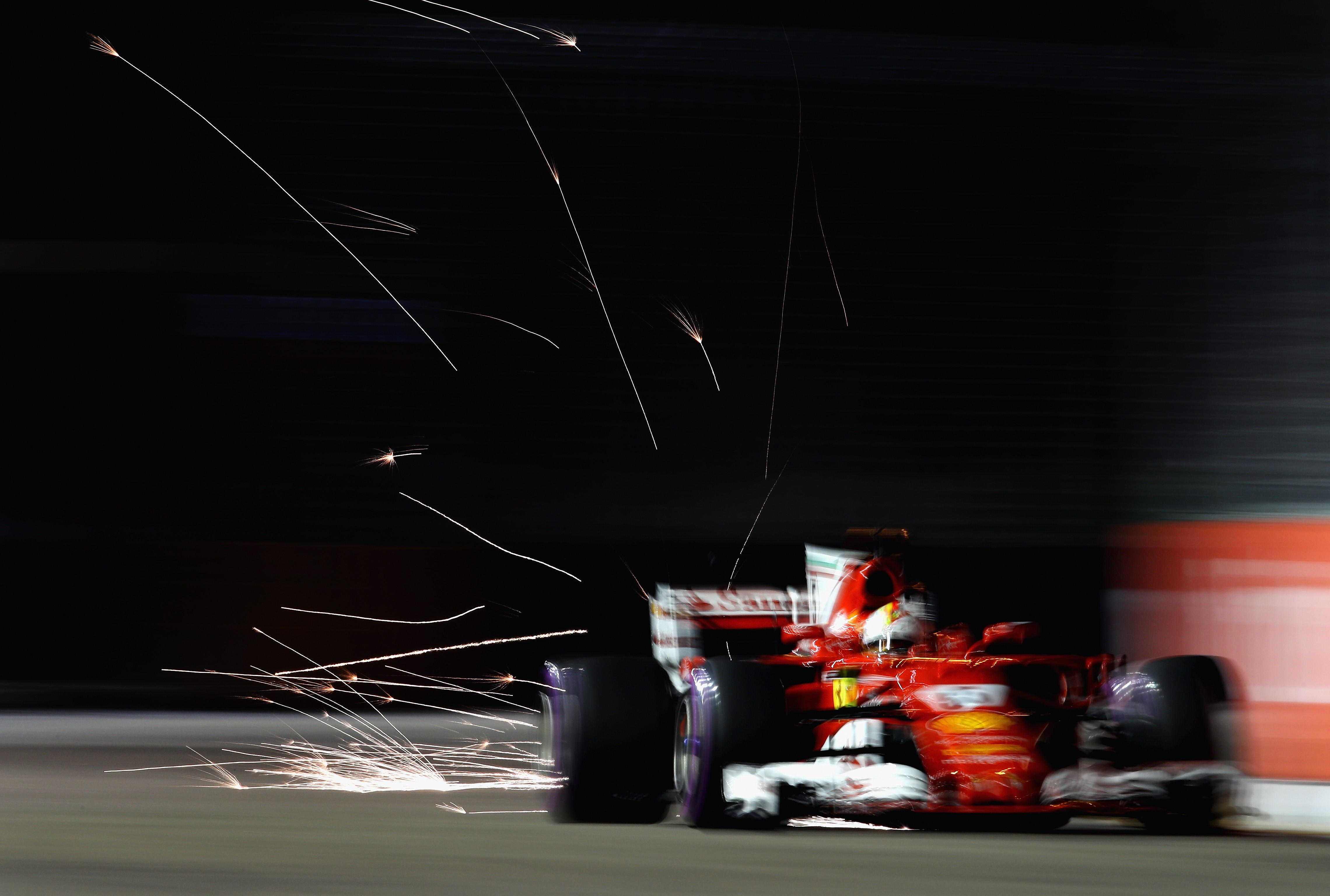 Sebastian Vettel (Ferrari) au Grand Prix de Singapour 2017