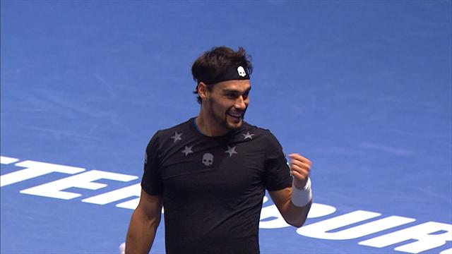 Fognini a dû batailler pour venir à bout de Bautista Agut