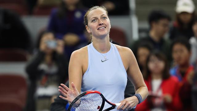 Kvitova defeats Wozniacki to reach quarter-finals