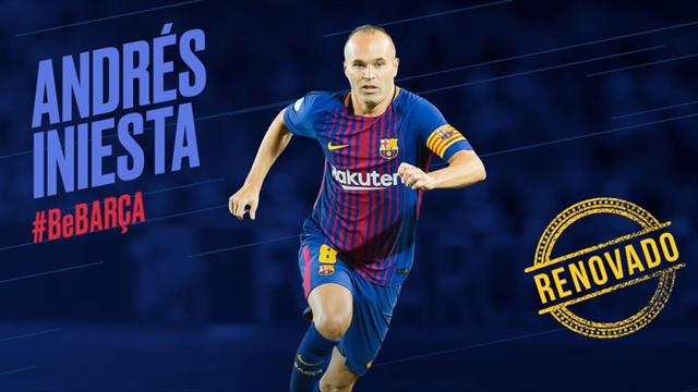 Iniesta rinnova, col Barcellona a vita
