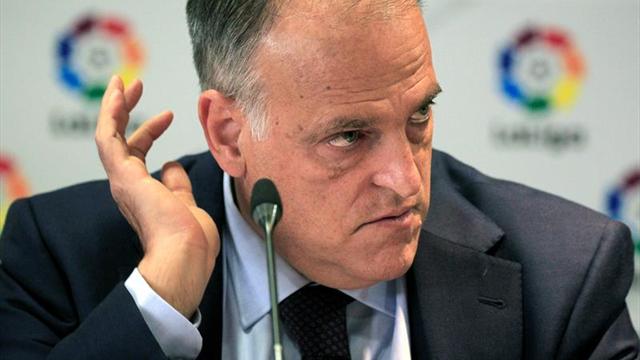 Tebas: "Por desgracia, veo posible una Liga sin el Barcelona y el Espanyol"