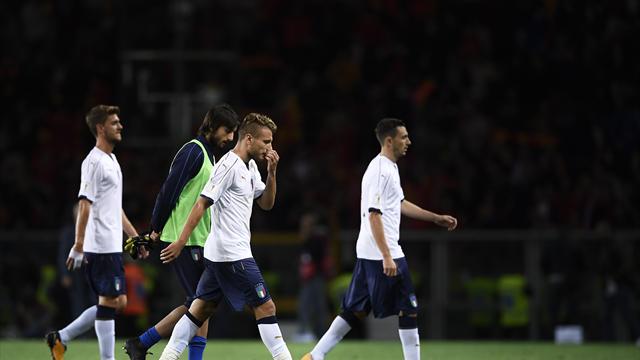 Clasificación Mundial 2018, Italia-Macedonia: A la repesca (1-1)