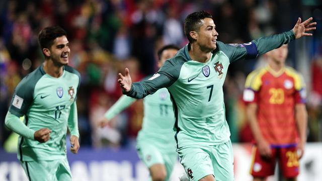 Clasificación Mundial 2018, Andorra-Portugal: Cristiano, al rescate (0-2)