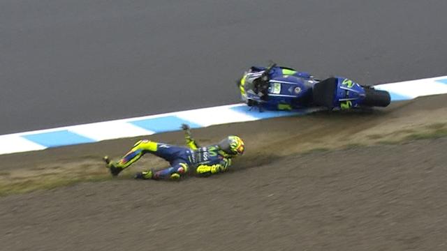 A peine remis de sa blessure, Rossi s'est fait peur A peine remis de sa blessure, Rossi s'est fait peur